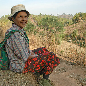 Gurkha lady in Burma