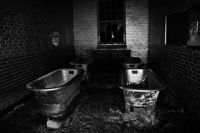 Ghost Walker, Manteno State Hospital bw