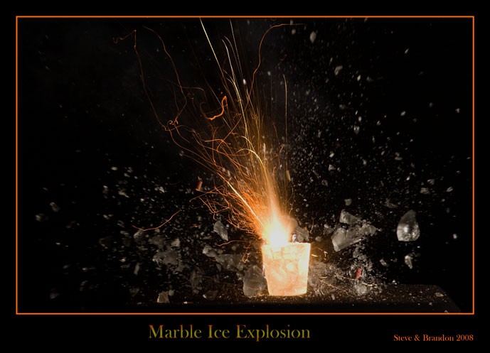 Marble Ice Explosion