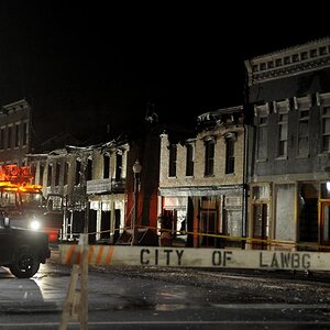 Lawrenceburg downtown fire